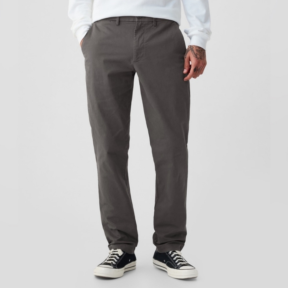 GAP Relaxed Fit Flat Front Chinos 42x30